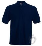 Polos Fruit of the Loom Poliester algodon color Deep Navy :: Ref: AZ Polos Fruit of the Loom Poliester algodon color Deep Navy :: Ref: AZ