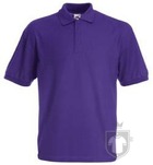 Polos Fruit of the Loom Poliester algodon color Purple :: Ref: PE Polos Fruit of the Loom Poliester algodon color Purple :: Ref: PE
