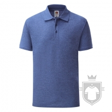 Polos Fruit of the Loom Poliester algodon color Retro Heather Royal :: Ref: R6 Polos Fruit of the Loom Poliester algodon color Retro Heather Royal :: Ref: R6