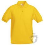 Polos Fruit of the Loom Poliester algodon K color Sunflower :: Ref: 34 Polos Fruit of the Loom Poliester algodon K color Sunflower :: Ref: 34
