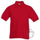 Polos Fruit of the Loom Poliester algodon K color Red :: Ref: 40 Polos Fruit of the Loom Poliester algodon K color Red :: Ref: 40