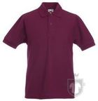 Polos Fruit of the Loom Poliester algodon K color Burgundy :: Ref: 41 Polos Fruit of the Loom Poliester algodon K color Burgundy :: Ref: 41