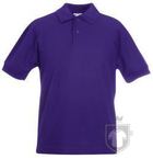 Polos Fruit of the Loom Poliester algodon K color Purple :: Ref: PE Polos Fruit of the Loom Poliester algodon K color Purple :: Ref: PE