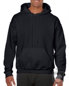 Sudaderas Gildan Heavy Capucha color Black :: Ref: 036 Sudaderas Gildan Heavy Capucha color Black :: Ref: 036