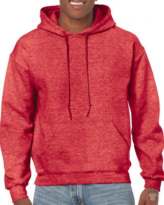 Sudaderas Gildan Heavy Capucha color Heather Sport Scarlet Red :: Ref: 778 Sudaderas Gildan Heavy Capucha color Heather Sport Scarlet Red :: Ref: 778