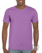 Camisetas Gildan Ring Spun color Heather Radiant Orchid :: Ref: 745 Camisetas Gildan Ring Spun color Heather Radiant Orchid :: Ref: 745
