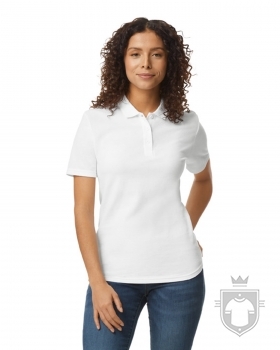 Polos Gildan Doble Piqué Softsyle W color White :: Ref: 030 Polos Gildan Doble Piqué Softsyle W color White :: Ref: 030