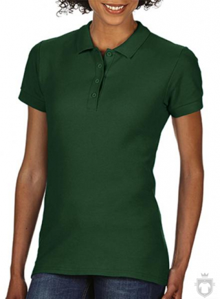 Polos Gildan Doble Piqué Softsyle W color forest green :: Ref: 033 Polos Gildan Doble Piqué Softsyle W color forest green :: Ref: 033