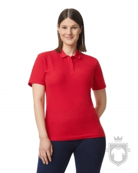 Polos Gildan Doble Piqué Softsyle W color red :: Ref: 040 Polos Gildan Doble Piqué Softsyle W color red :: Ref: 040