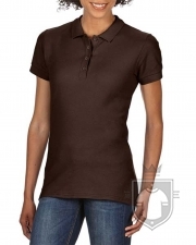 Polos Gildan Doble Piqué Softsyle W color dark chocolate :: Ref: 105 Polos Gildan Doble Piqué Softsyle W color dark chocolate :: Ref: 105