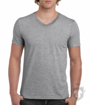 Camisetas Gildan Cuello V color Sport grey :: Ref: 095 Camisetas Gildan Cuello V color Sport grey :: Ref: 095
