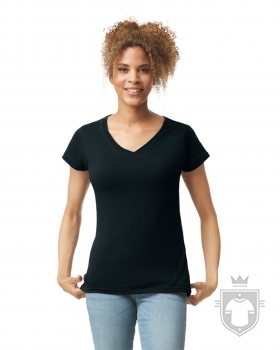 Camisetas Gildan Cuello V W color Black :: Ref: 036 Camisetas Gildan Cuello V W color Black :: Ref: 036