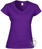 Camisetas Gildan Cuello V W color purple :: Ref: 081 Camisetas Gildan Cuello V W color purple :: Ref: 081