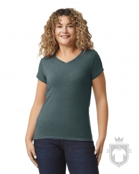 Camisetas Gildan Cuello V W color dark heather :: Ref: 108 Camisetas Gildan Cuello V W color dark heather :: Ref: 108