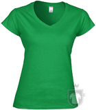 Camisetas Gildan Cuello V W color Irish green :: Ref: 167 Camisetas Gildan Cuello V W color Irish green :: Ref: 167