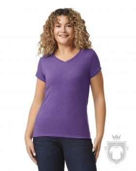 Camisetas Gildan Cuello V W color Heather purple :: Ref: 232 Camisetas Gildan Cuello V W color Heather purple :: Ref: 232