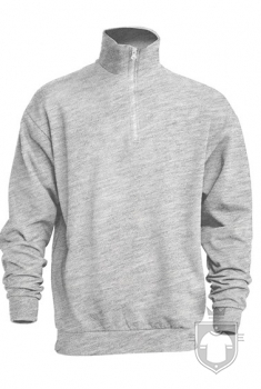 Sudaderas JHK Half Zip color Ash Melange :: Ref: AS Sudaderas JHK Half Zip color Ash Melange :: Ref: AS