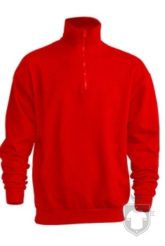 Sudaderas JHK Half Zip color Red :: Ref: RD Sudaderas JHK Half Zip color Red :: Ref: RD
