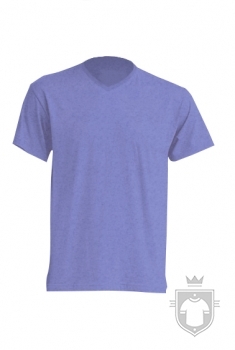 Camisetas JHK Urban V Heather color Lavender heather :: Ref: LVH Camisetas JHK Urban V Heather color Lavender heather :: Ref: LVH