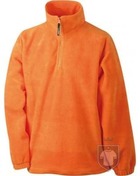 Chaquetas JN Half zip fleece color Orange :: Ref: orange Chaquetas JN Half zip fleece color Orange :: Ref: orange