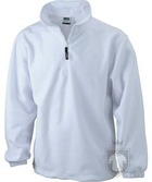 Chaquetas JN Half zip fleece color White :: Ref: white Chaquetas JN Half zip fleece color White :: Ref: white