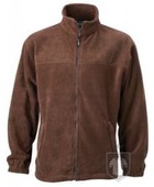 Chaquetas JN Full zip fleece tallas grandes color Brown :: Ref: brown Chaquetas JN Full zip fleece tallas grandes color Brown :: Ref: brown