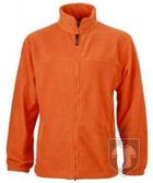 Chaquetas JN Full zip fleece tallas grandes color Orange :: Ref: orange Chaquetas JN Full zip fleece tallas grandes color Orange :: Ref: orange