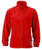 Chaquetas JN Full zip fleece tallas grandes color Red :: Ref: red Chaquetas JN Full zip fleece tallas grandes color Red :: Ref: red