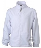 Chaquetas JN Full zip fleece tallas grandes color White :: Ref: white Chaquetas JN Full zip fleece tallas grandes color White :: Ref: white