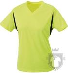 Camisetas JN Camisetas Técnicas Bicolor Flúor W JN color Fluo yellow - Black :: Ref: fluo-yellow-black Camisetas JN Camisetas Técnicas Bicolor Flúor W JN color Fluo yellow - Black :: Ref: fluo-yellow-black