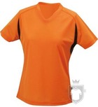 Camisetas JN Manga corta w color Orange - Black :: Ref: orange-black Camisetas JN Manga corta w color Orange - Black :: Ref: orange-black