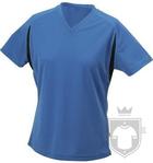 Camisetas JN Manga corta w color Royal - Black :: Ref: royal-black Camisetas JN Manga corta w color Royal - Black :: Ref: royal-black