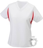 Camisetas JN Manga corta w color White - Red :: Ref: white-red Camisetas JN Manga corta w color White - Red :: Ref: white-red
