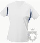 Camisetas JN Manga corta w color White - Royal :: Ref: white-royal Camisetas JN Manga corta w color White - Royal :: Ref: white-royal