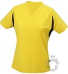 Camisetas JN Manga corta w color Yellow - Black :: Ref: yellow-black Camisetas JN Manga corta w color Yellow - Black :: Ref: yellow-black