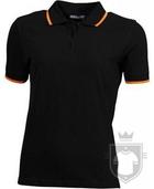 Polos JN Tipping w color Black - Orange :: Ref: black-orange Polos JN Tipping w color Black - Orange :: Ref: black-orange