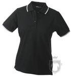 Polos JN Tipping w color Black - Silver :: Ref: black-silver Polos JN Tipping w color Black - Silver :: Ref: black-silver