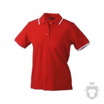 Polos JN Tipping w color Red - White :: Ref: red-white Polos JN Tipping w color Red - White :: Ref: red-white