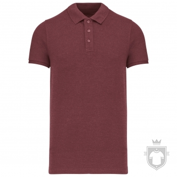 Polos Kariban Piqué Orgánico color :: Ref: wine-heather Polos Kariban Piqué Orgánico color :: Ref: wine-heather