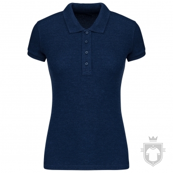 Polos Kariban Piqué Orgánico W color :: Ref: french-navy-heather Polos Kariban Piqué Orgánico W color :: Ref: french-navy-heather