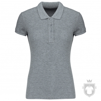 Polos Kariban Piqué Orgánico W color :: Ref: grey-heather Polos Kariban Piqué Orgánico W color :: Ref: grey-heather
