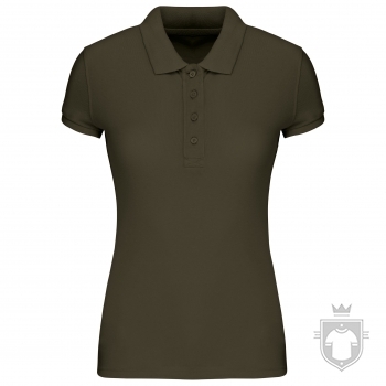 Polos Kariban Piqué Orgánico W color :: Ref: mossy-green Polos Kariban Piqué Orgánico W color :: Ref: mossy-green