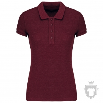Polos Kariban Piqué Orgánico W color :: Ref: wine-heather Polos Kariban Piqué Orgánico W color :: Ref: wine-heather