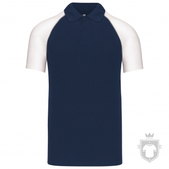 Polos Kariban Baseball color navy-white :: Ref: navy-white Polos Kariban Baseball color navy-white :: Ref: navy-white