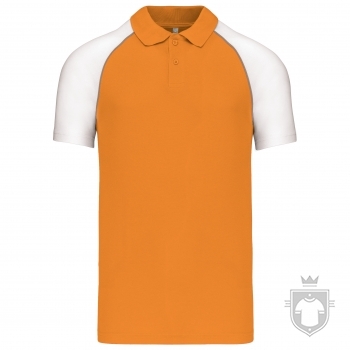 Polos Kariban Baseball color Orange - White :: Ref: orange-white Polos Kariban Baseball color Orange - White :: Ref: orange-white