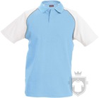 Polos Kariban Baseball color Sky blue - White :: Ref: skyblue-white Polos Kariban Baseball color Sky blue - White :: Ref: skyblue-white