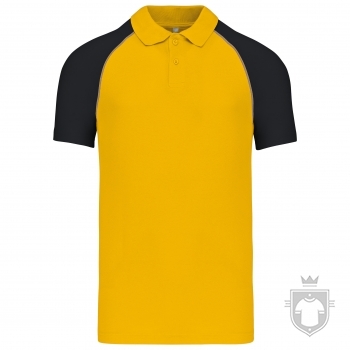 Polos Kariban Baseball color yellow-black :: Ref: yellow-black Polos Kariban Baseball color yellow-black :: Ref: yellow-black