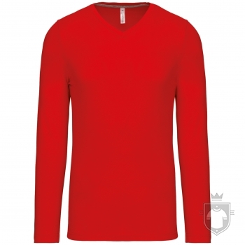 Camisetas Kariban Cuello pico ML color red :: Ref: red Camisetas Kariban Cuello pico ML color red :: Ref: red