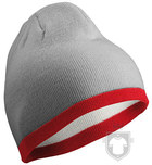 Gorras MB Beanie color Light grey - Burgundy :: Ref: light-grey-burgundy Gorras MB Beanie color Light grey - Burgundy :: Ref: light-grey-burgundy