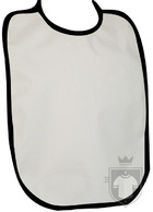Baberos RTN Tena babero algodon color White - Black :: Ref: 001 Baberos RTN Tena babero algodon color White - Black :: Ref: 001